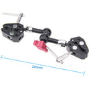 CAMVATE 7" Articulating Magic Arm with Two Super Clamps