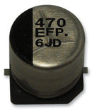 PANASONIC ELECTRONIC COMPONENTS EEEFPV680XAP SMD Aluminium Electrolytic Capacitor, Radial Can - SMD, 68 &micro;F, 35 V, 0.16 ohm, FP Series