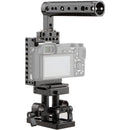 CAMVATE Camera Cage with Cheese Handle & Quick Release Baseplate for a6500/a6300/a6000