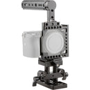 CAMVATE Camera Cage with Cheese Handle & Quick Release Baseplate for a6500/a6300/a6000