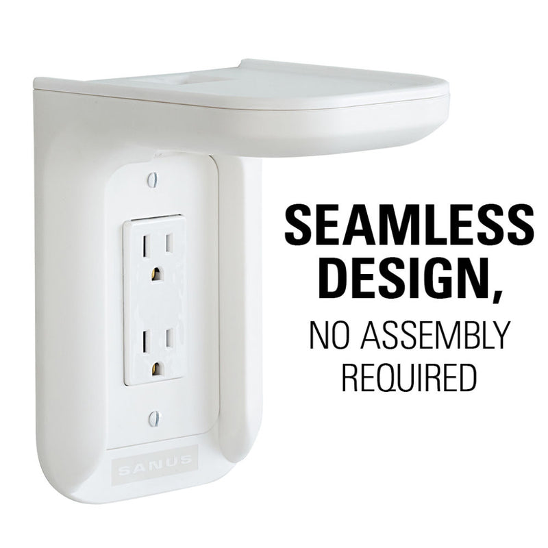 SANUS Outlet Shelf for Sonos One & PLAY:1 (White, Single)