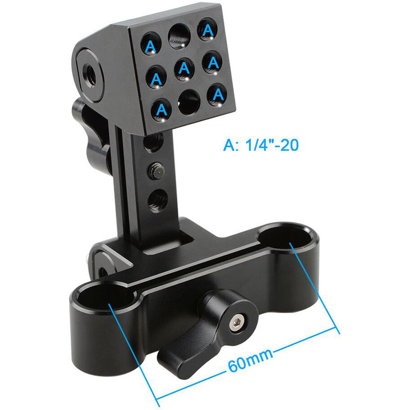 CAMVATE Adjustable Monitor Support with 15mm Rod Block