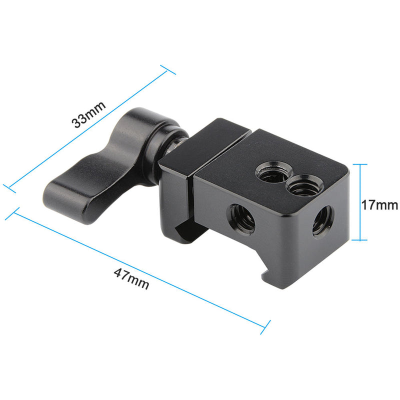 CAMVATE NATO Rail Clamp with 1/4"-20 Threads