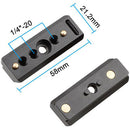 CAMVATE 2.3" NATO Rail Side Plate for SmallHD 700 Series Monitor (2-Pack)