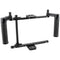 CAMVATE Monitor Cage Kit with Adjustable Rubber Handgrips