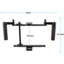 CAMVATE Monitor Cage Kit with Adjustable Rubber Handgrips