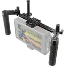 CAMVATE Monitor Cage Kit with Adjustable Rubber Handgrips