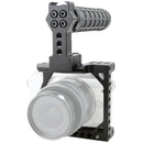 CAMVATE Camera Cage with Quick Release Rubber Top Handle