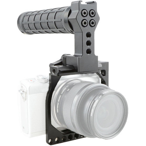 CAMVATE Camera Cage with Quick Release Rubber Top Handle