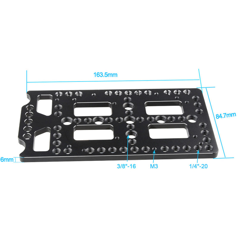 CAMVATE Mounting Cheese Plate with 15mm Rod Clamp