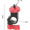 CAMVATE Single 15mm Rod Clamp (Red Nut)