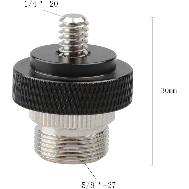 CAMVATE 5/8"-27 Male to 1/4"-20 Male Screw Adapter