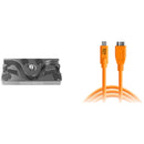 Tether Tools TetherPro USB 3.0 Type-C to Micro-USB Type-B Cable & TetherBLOCK MC Multi Cable Mounting Plate Kit