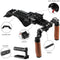 CAMVATE Shoulder Rig Handle Kit with Cold Shoe Top Handle for Select Cameras