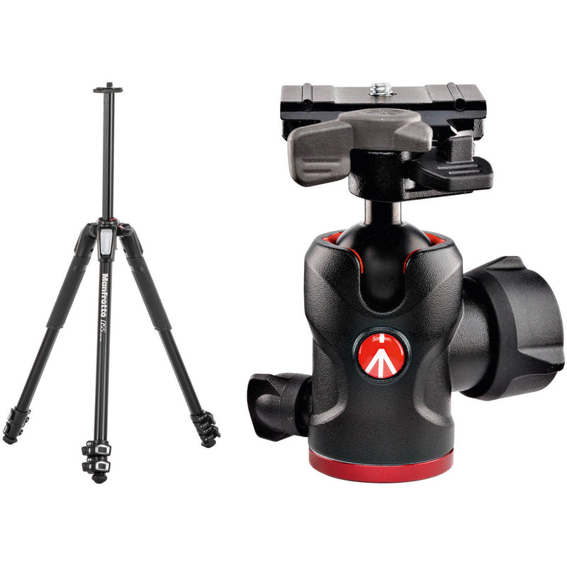 Manfrotto MT055XPRO3 Aluminum Tripod and 494 Ball Head with 200PL-PRO Quick Release Plate Kit