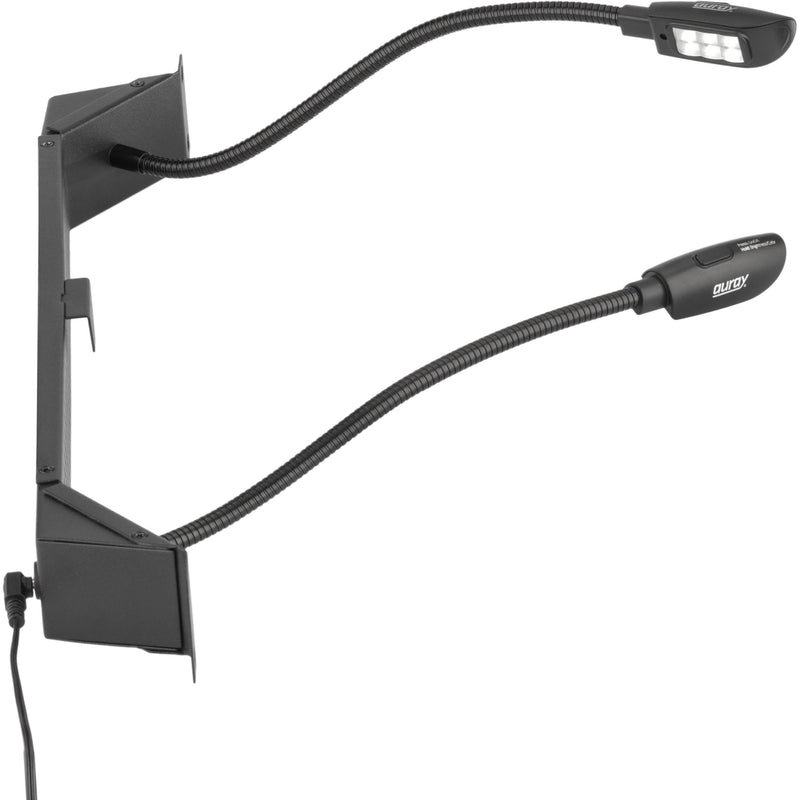 Auray DLED6-RM Rackmount Dual 6-LED Gooseneck Lights