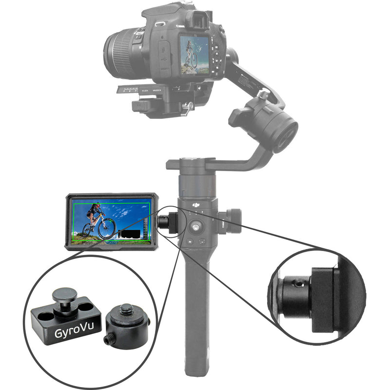 GyroVu Lightweight 5" On-Camera HDMI Monitor with 360&deg; Swivel Mount for DJI Ronin-S