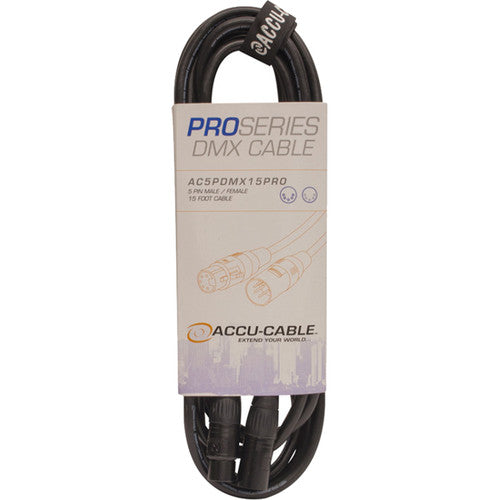 American DJ AC5PDMX15PRO Pro Series 5-Pin DMX Cable (15')