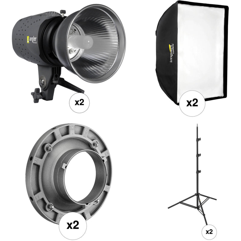 Angler Two Monolight Softbox Kit