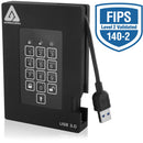 Apricorn 4TB Aegis Fortress FIPS 140-2 Level 2 Secure USB 3.0 Portable Drive