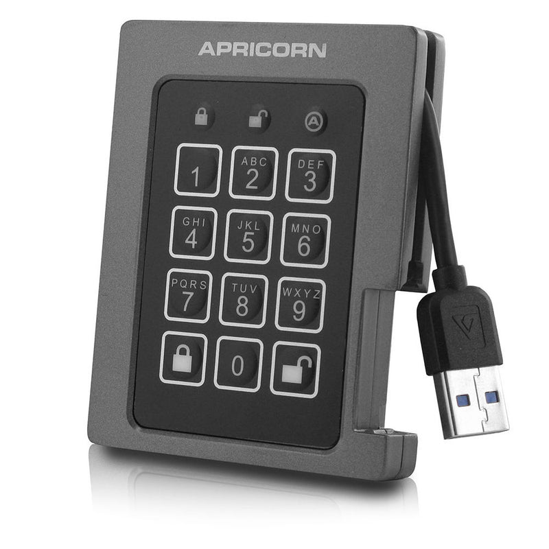 Apricorn Aegis 2TB Padlock USB 3.0 Solid State Drive