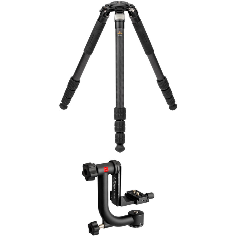 Robus RC-8860 Vantage Series 5 Carbon Fiber Tripod and Oben GH-30 Gimbal Head Kit