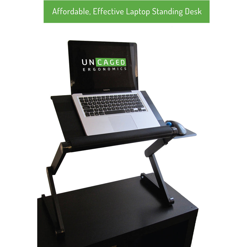 Uncaged Ergonomics Workez Cool Laptop Riser Lap Desk (Black)