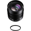 Panasonic Leica DG Nocticron 42.5mm f/1.2 ASPH. POWER O.I.S. Lens with UV Filter Kit