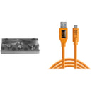 Tether Tools TetherPro USB 3.0 Type-C to Type-A Cable & TetherBLOCK QR Plus Quick Release Plate Kit