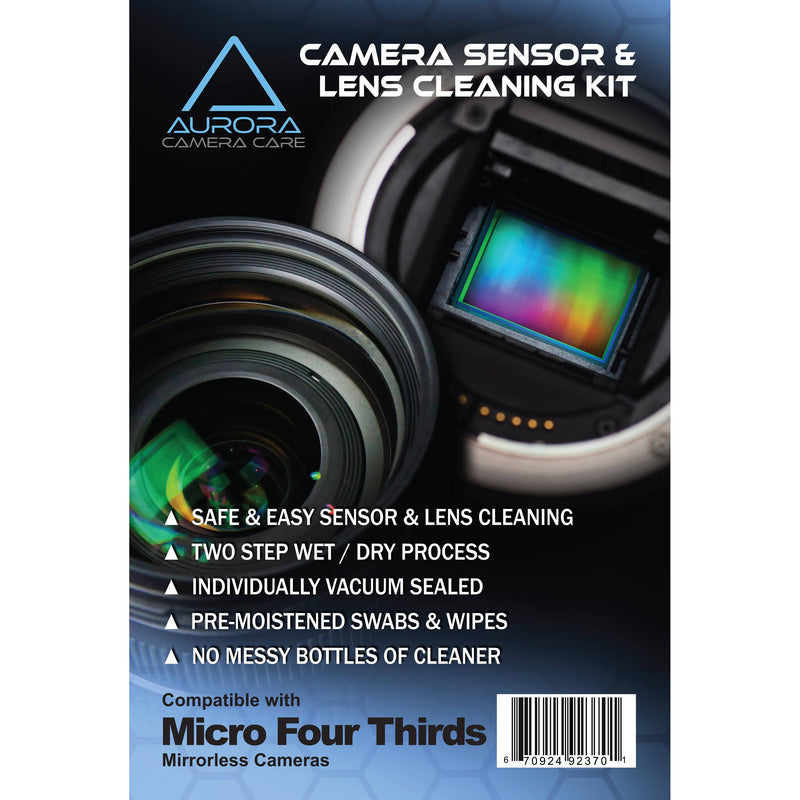 J.Cristina Photography Tools Aurora Camera Care Sensor and Lens Cleaning Kit Bundle (Micro Four Thirds)