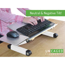 Uncaged Ergonomics Workez Keyboard Tray Stand (Silver)