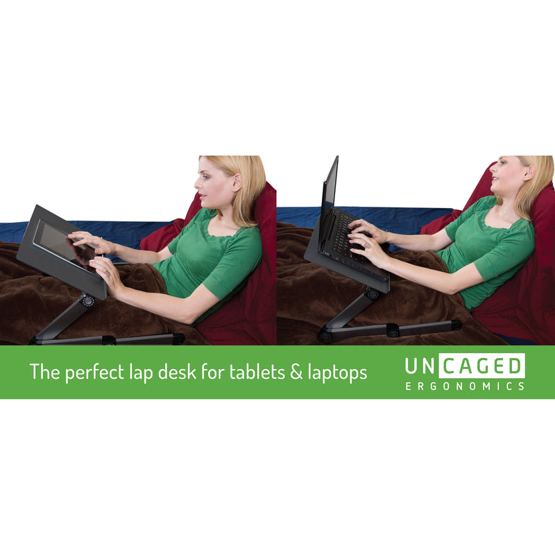 Uncaged Ergonomics Workez Professional Laptop Stand (Black)