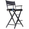 Filmcraft Pro Series Tall Director's Chair (30", Black Frame, Black Canvas)