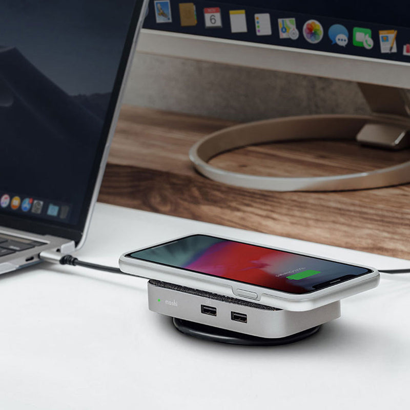 Moshi Symbus Q USB Type-C Docking Station with Qi Charging Pad