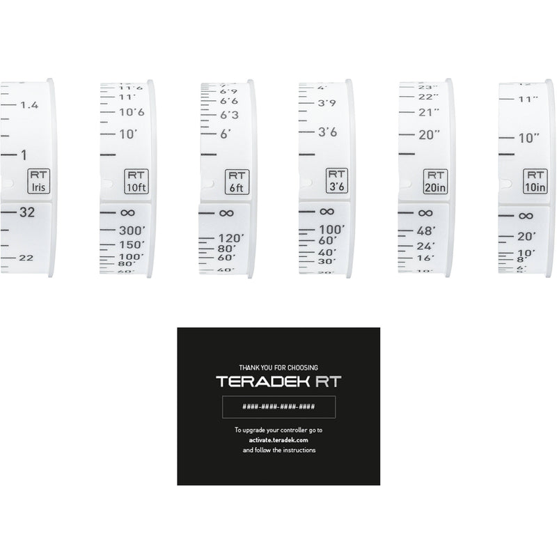 Teradek RT Lens Mapping for CTRL.1 with Pre-Marked Focus and Iris Rings (Feet)
