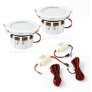 Pyle Pro PDICBLE4 4.0" Aluminum Alloy Frame Ceiling/Wall Speakers with LED Light (Pair)