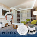 Pyle Pro PDICBLE4 4.0" Aluminum Alloy Frame Ceiling/Wall Speakers with LED Light (Pair)