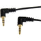 StarTech Right Angle 3.5mm to Right Angle 3.5mm Stereo Audio Cable (Black, 6')