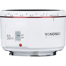 Yongnuo YN 50mm f/1.8 II Lens for Canon EF (White)