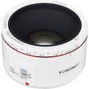 Yongnuo YN 50mm f/1.8 II Lens for Canon EF (White)