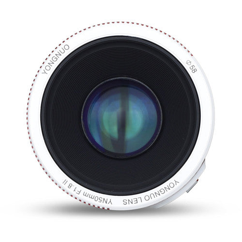 Yongnuo YN 50mm f/1.8 II Lens for Canon EF (White)