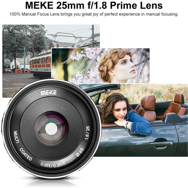 Meike MK-25mm f/1.8 Lens for Sony E