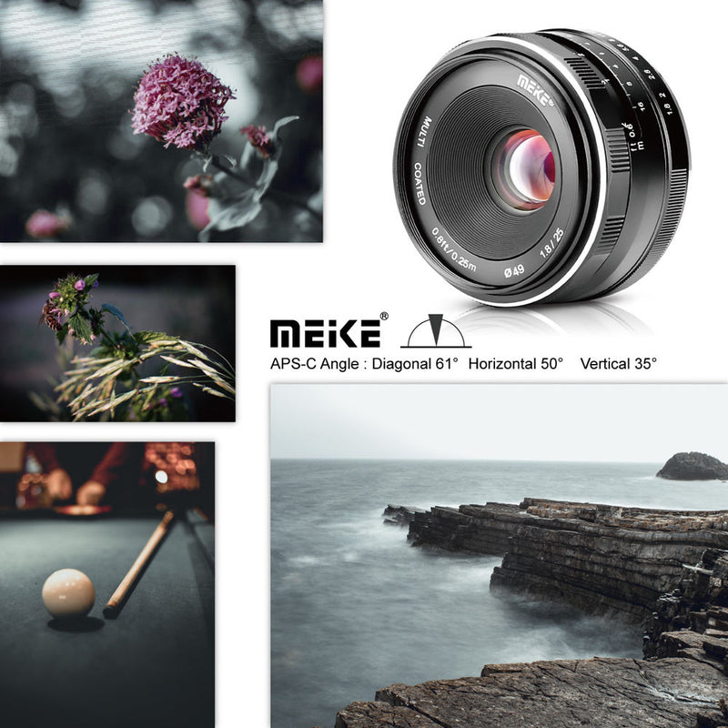 Meike MK-25mm f/1.8 Lens for Sony E