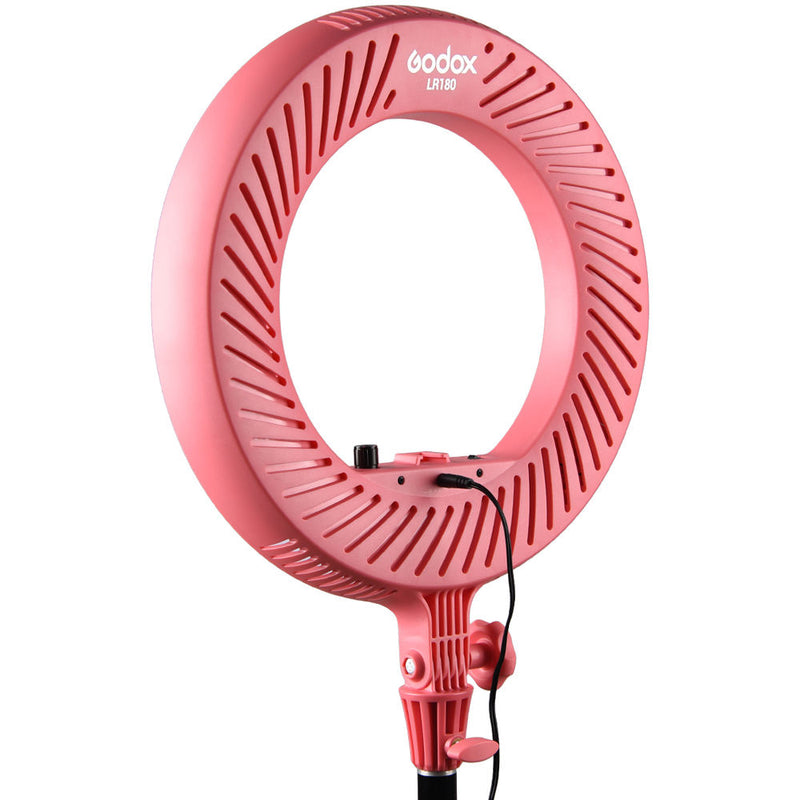 Godox LR180 Daylight Ringlight (Pink)