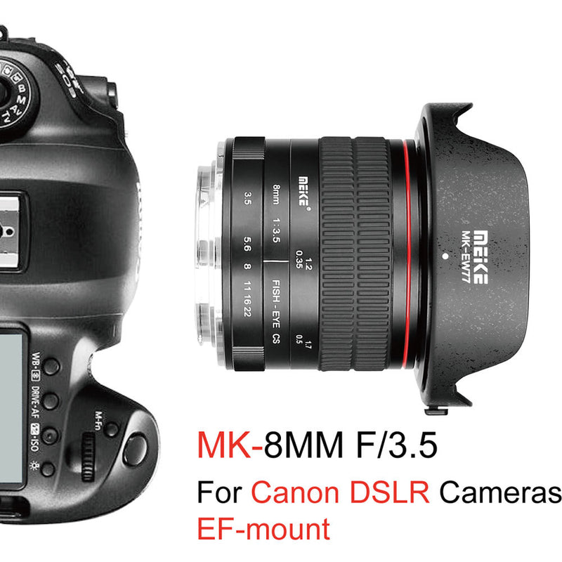 Meike MK-8mm f/3.5 Fisheye Lens for Canon EF