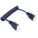 LanParte HDMI (Type-A) Male to HDMI (Type-A) Male Coiled Cable (11.8 to 21.6")