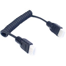 LanParte HDMI (Type-A) Male to HDMI (Type-A) Male Coiled Cable (11.8 to 21.6")