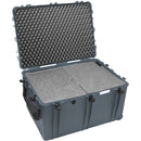 Porta Brace PB-2850F Wheeled Hard Case with Foam Interior (Silver Platinum)