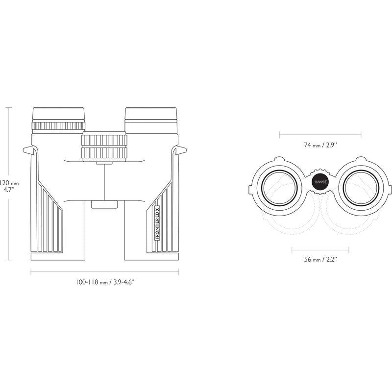 Hawke Sport Optics 8x32 Frontier ED X Binocular (Green)