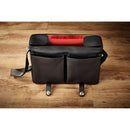 Oberwerth William Camera Bag (Black with "L" Red Insert, Leather)